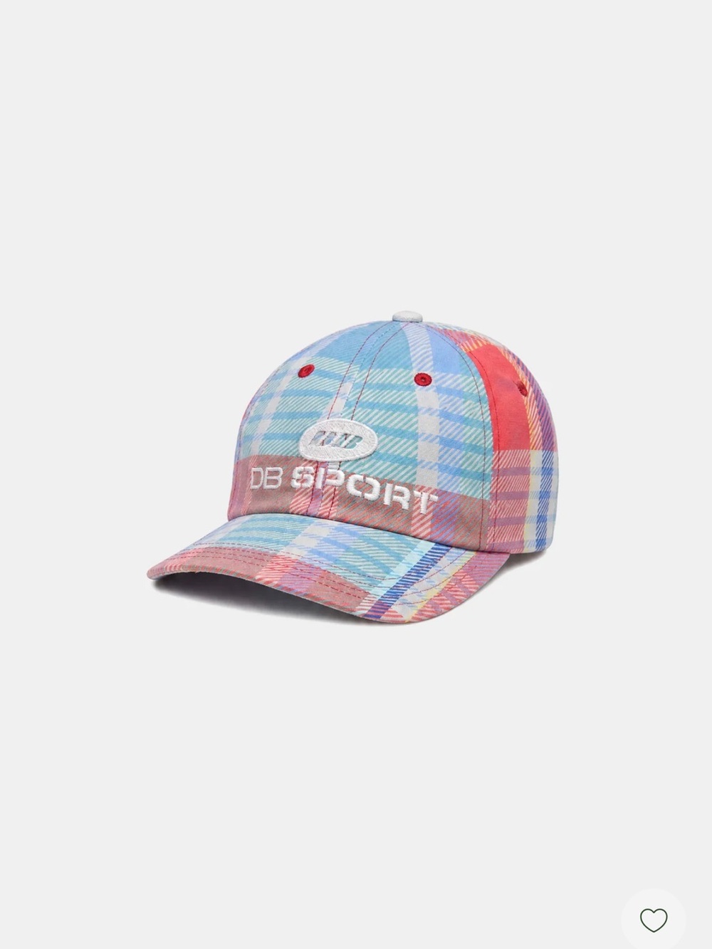 DB Sport Women's Plaid Baseball Cap - Pastel Multicolor